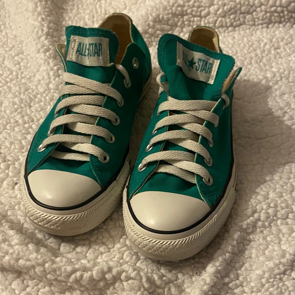 Converse Teal High-Top Sneakers with White Accents